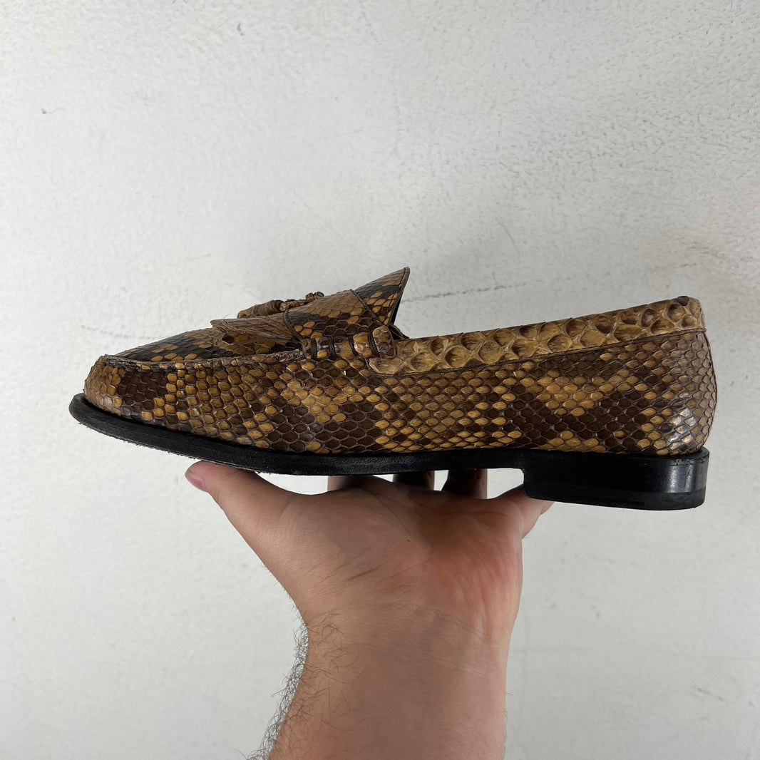 Celine Snake Skin Tassel Loafers