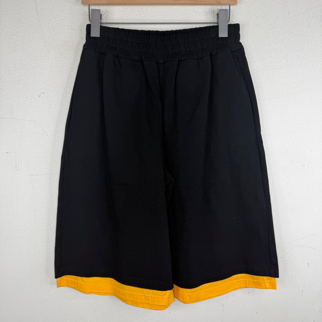 Jil Sander Black/Yellow Trim Shorts