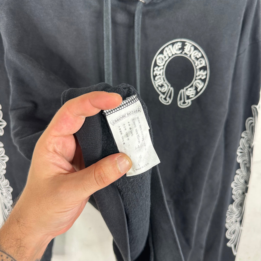 Chrome Hearts Floral Horseshoe Hoodie