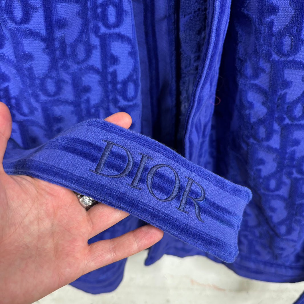 Dior Blue Oblique Bath Robe