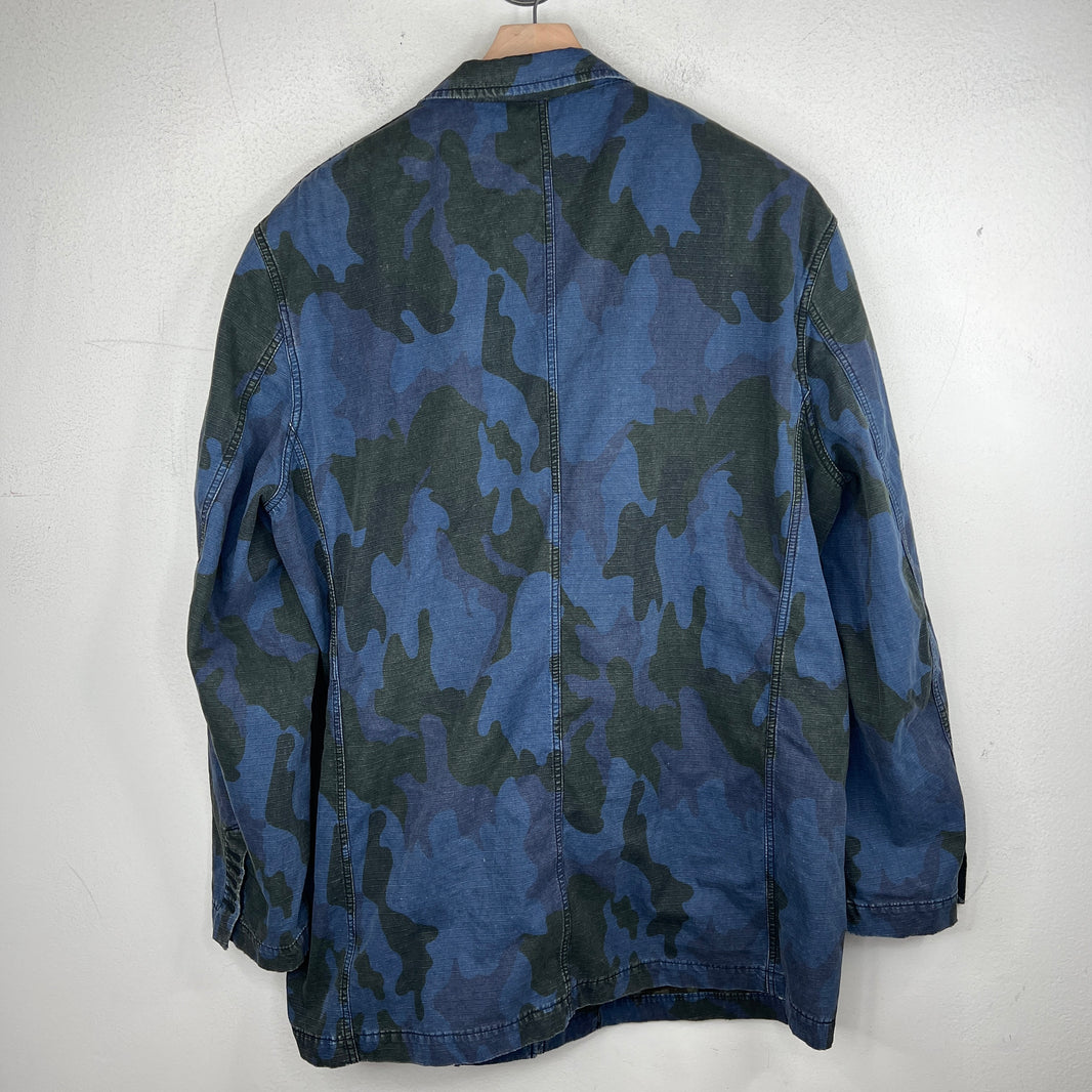 424 Navy Camo Ripstop Blazer Jacket