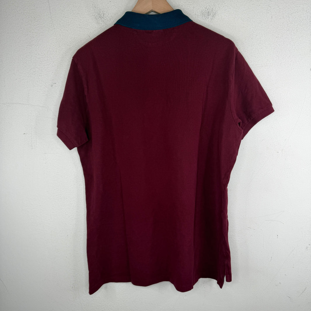 Ralph Lauren Burgundy/Navy Jockey Polo