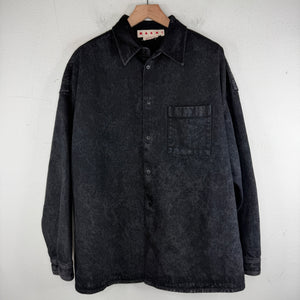 Marni Denim Stone Wash Button Up Over Shirt