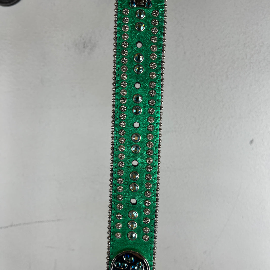 BB Simon Green Paw Print Belt