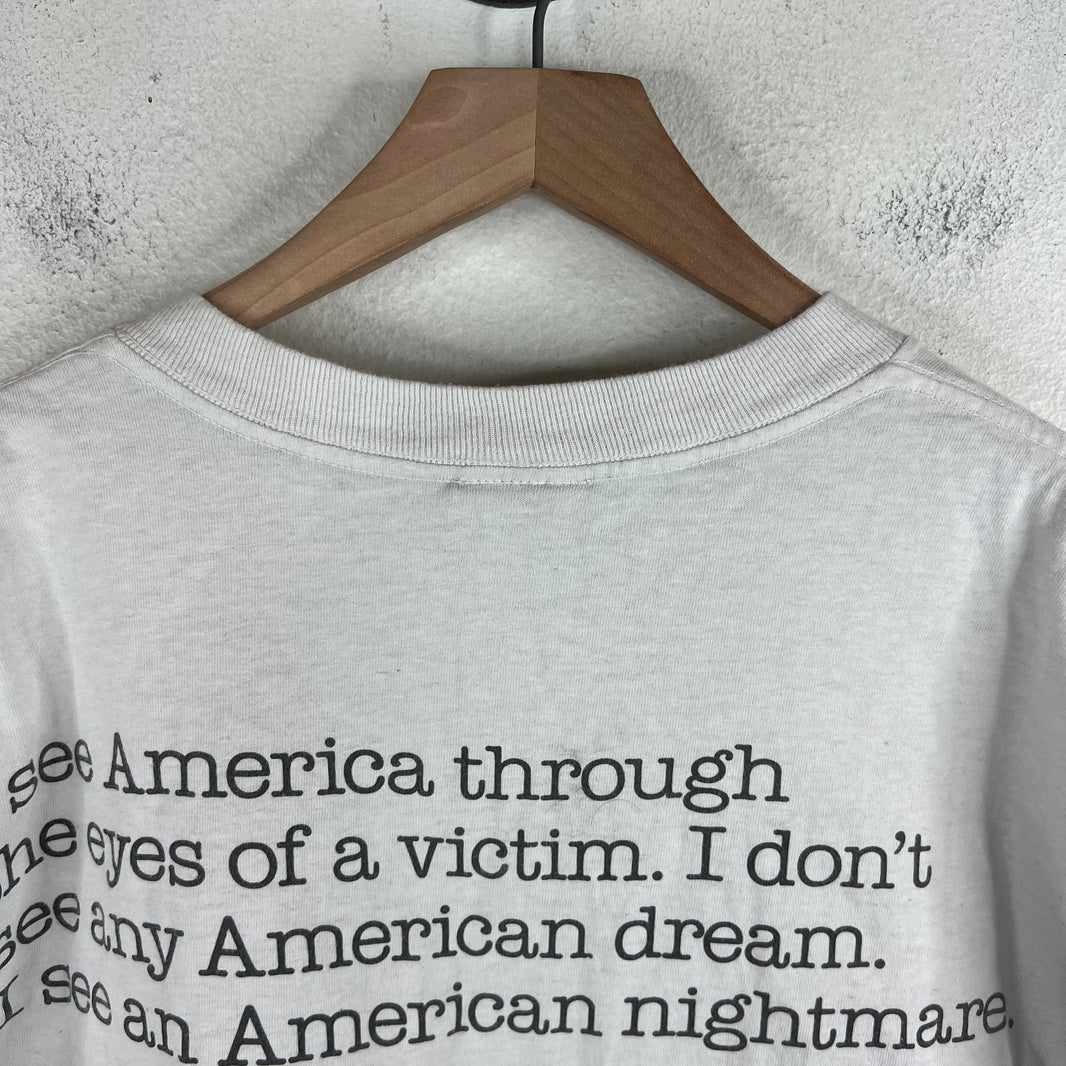 Vintage 40 Acres Malcolm X Flag T-Shirt