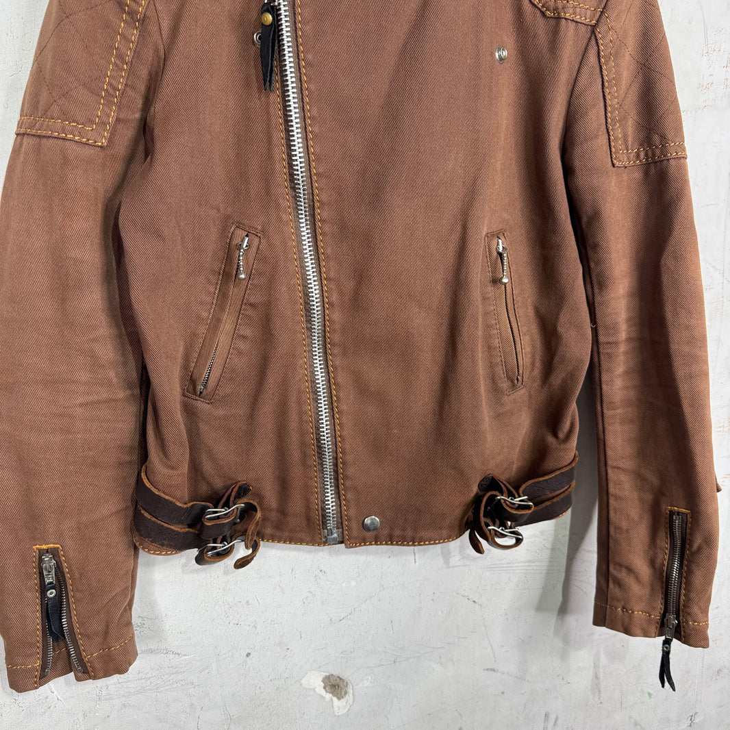 Junya Watanabe Brown Canvas Perfecto Jacket