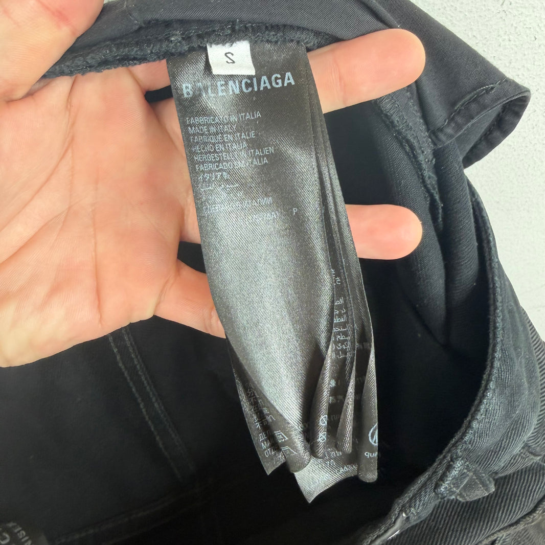 Balenciaga Straight Leg Black Jeans