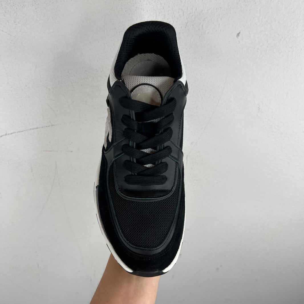 Chanel Black/White CC Runners