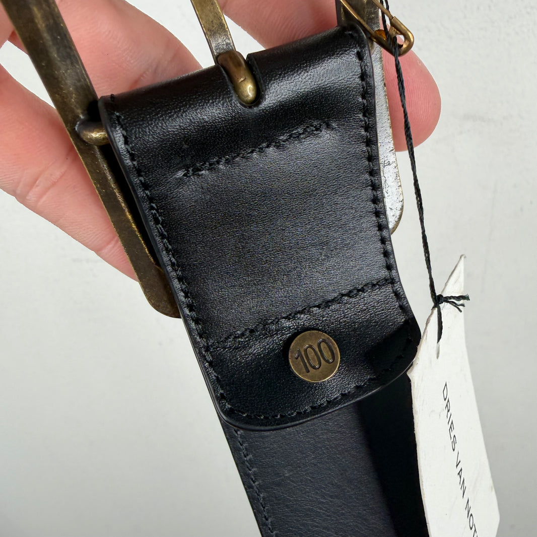 Dries Van Noten Snakeskin Western Belt