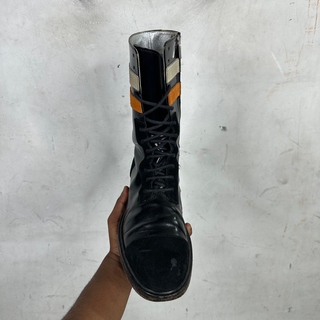 Raf Simons ‘16 Striped Combat Boots