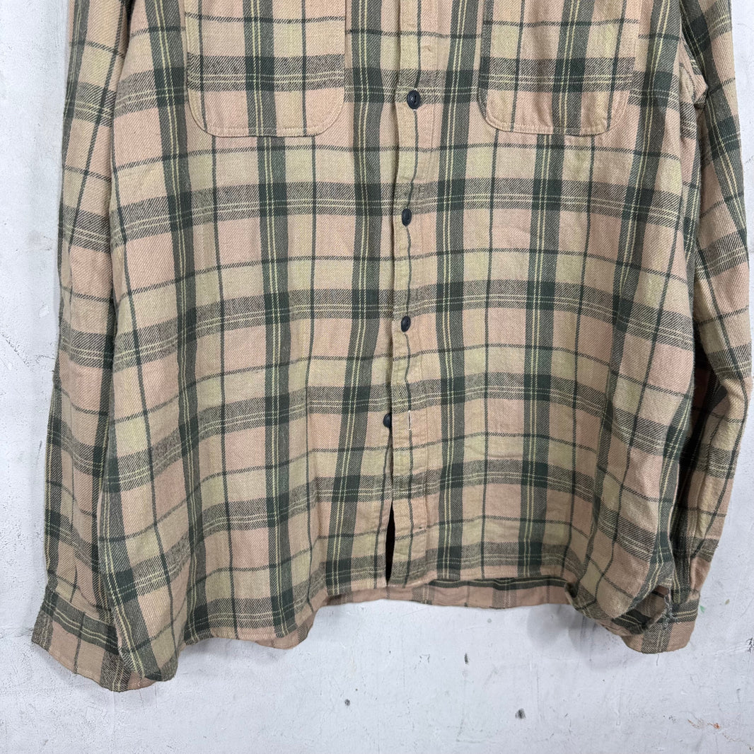 RRL Beige Plaid Flannel