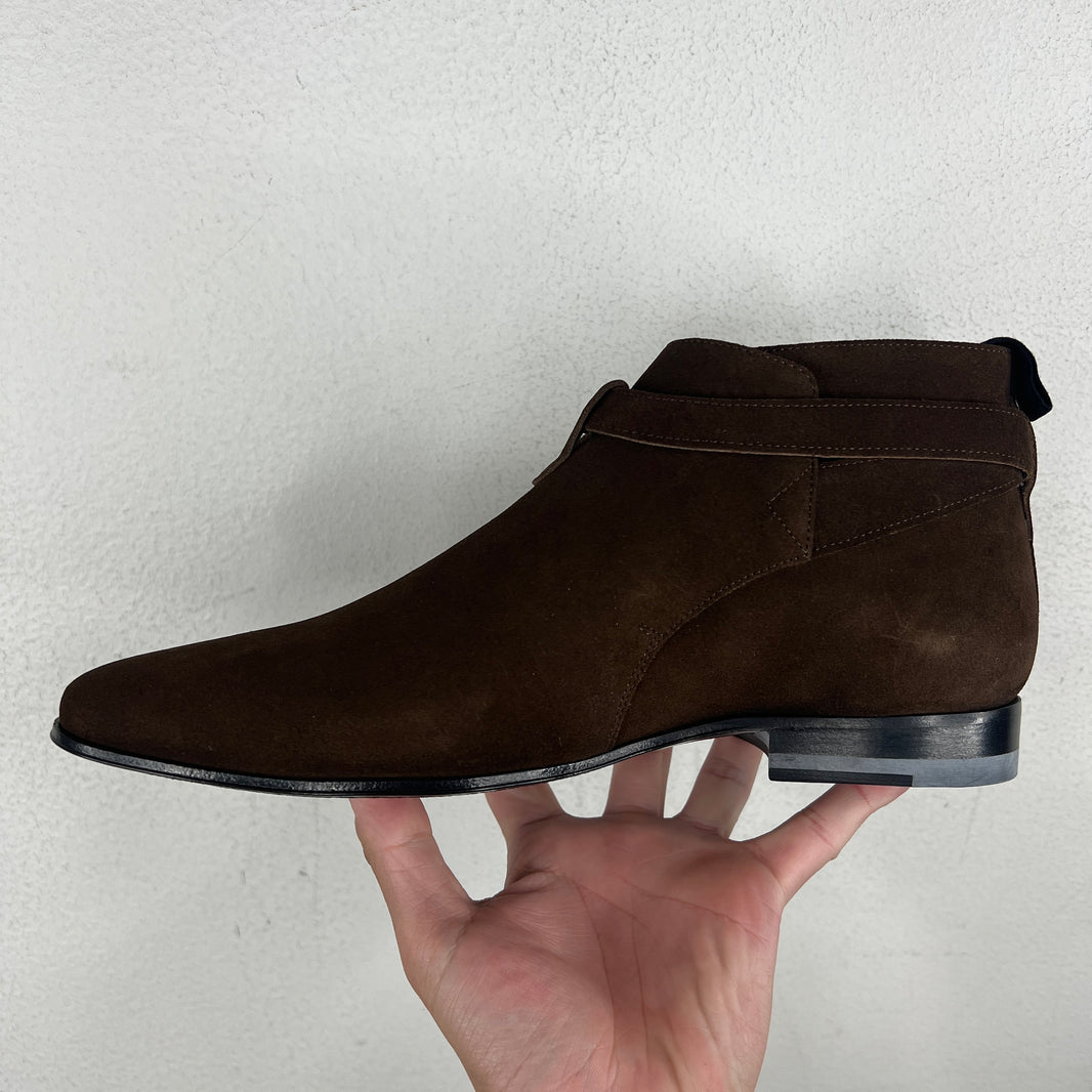 Saint Laurent Brown Jodphur Suede Boots