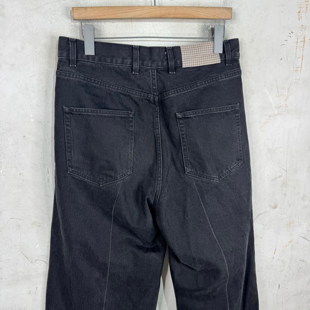 MFpenn Charcoal Baggy Paneled Jeans