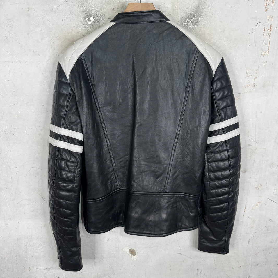 Ralph Lauren Lambskin Quilted Moto Jacket