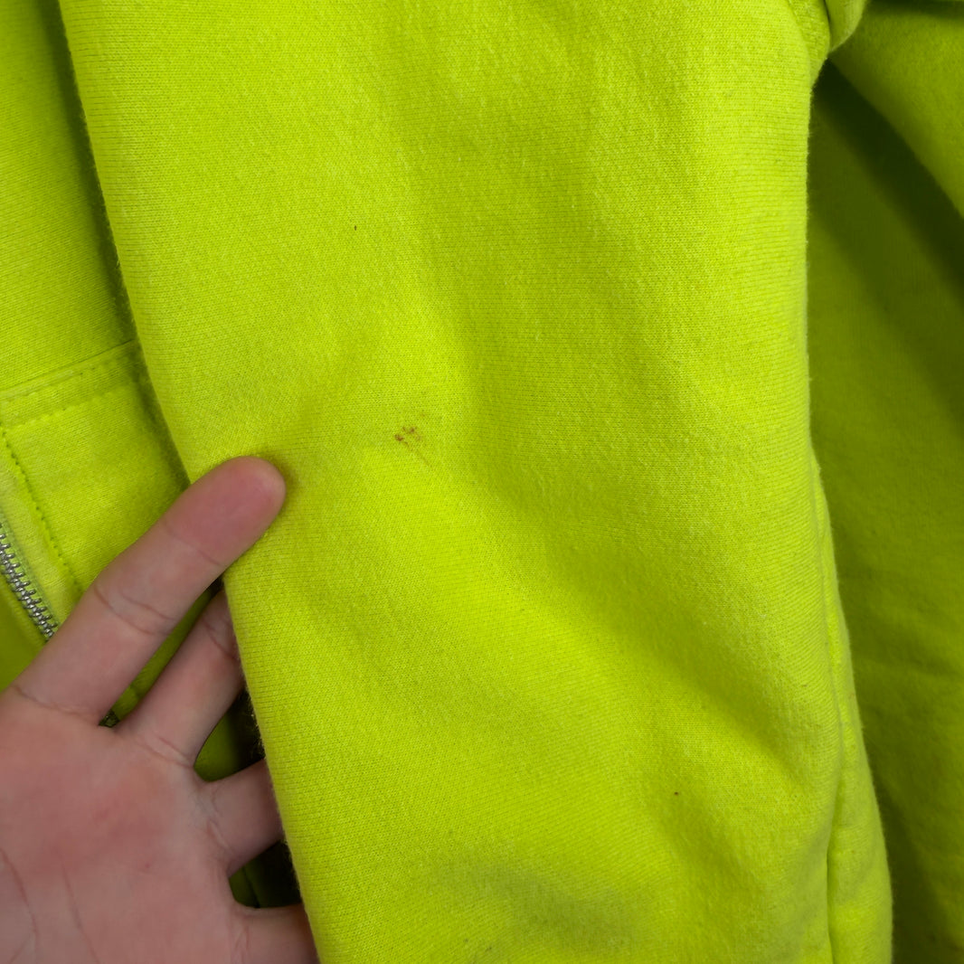 Stussy London Neon Zip Up Hoodie