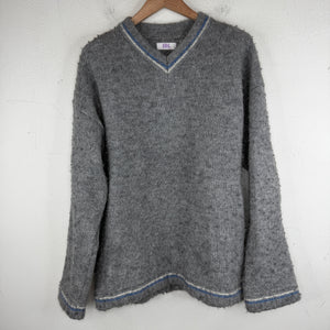 ERL Gray V-Neck Sweater