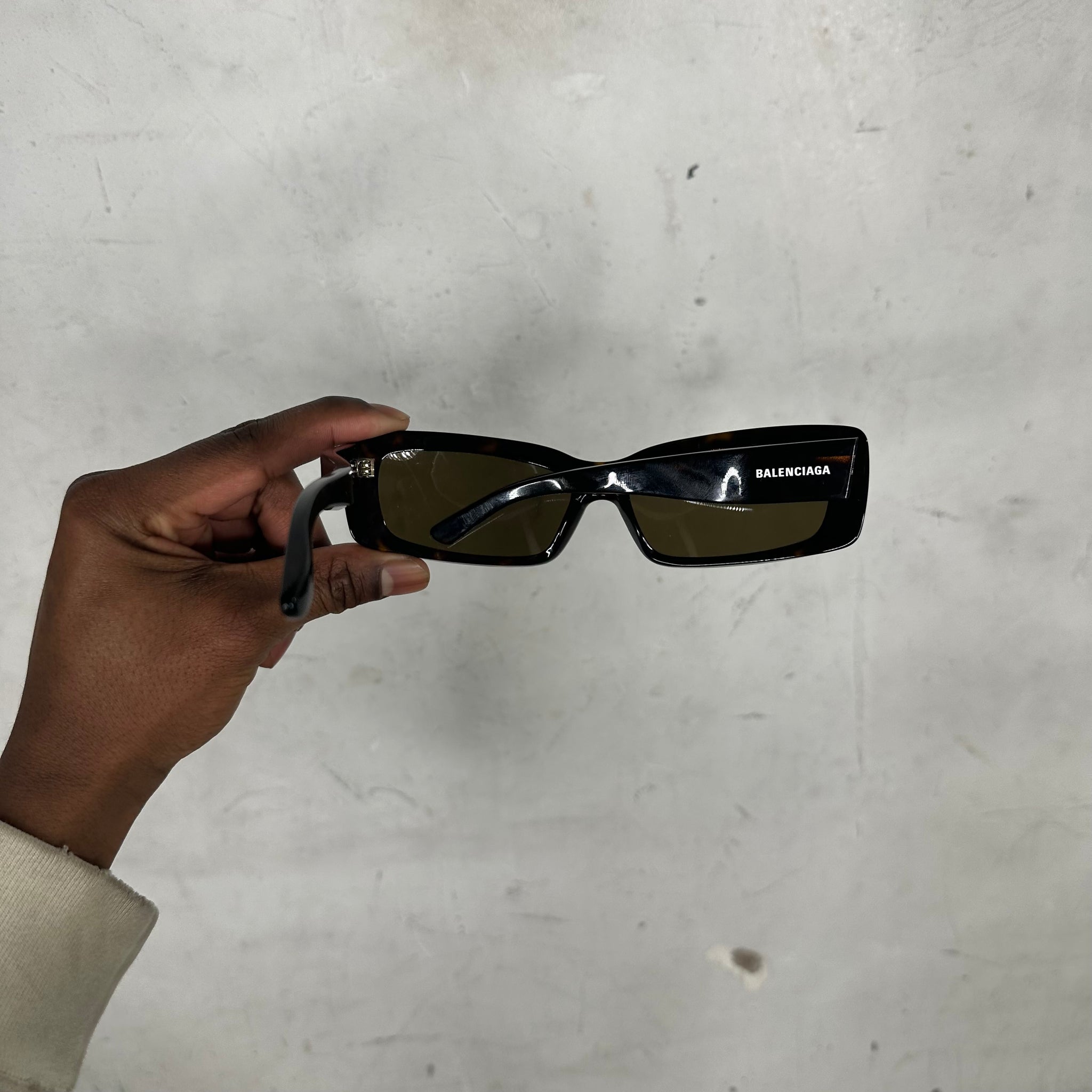 Balenciaga Wavy Turtle Sunglasses