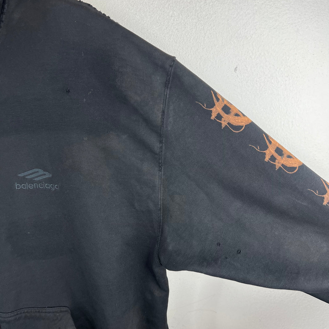 Balenciaga Heavy Metal Zip-Up Hoodie