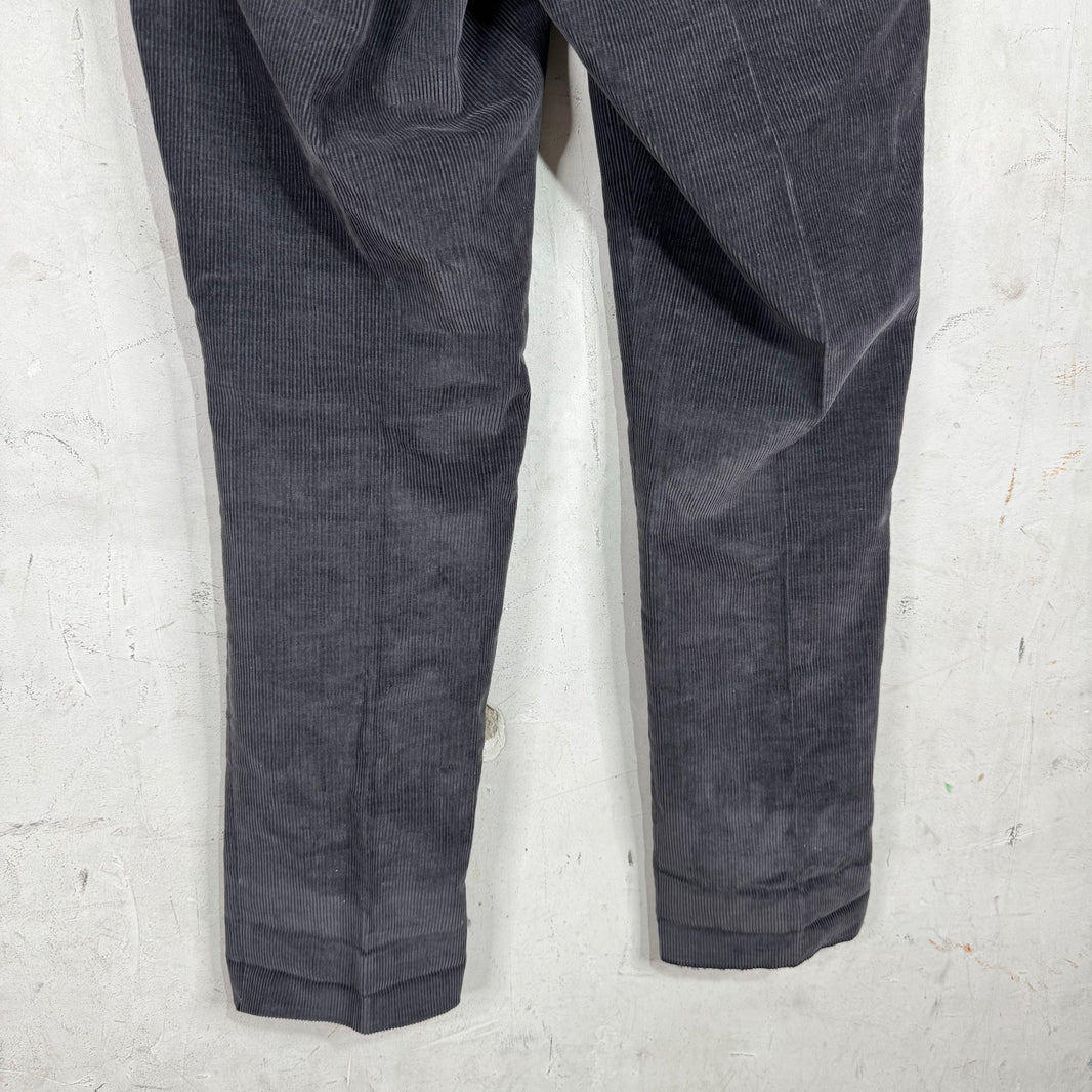 Thom Browne Dark Grey Corduroy Trousers
