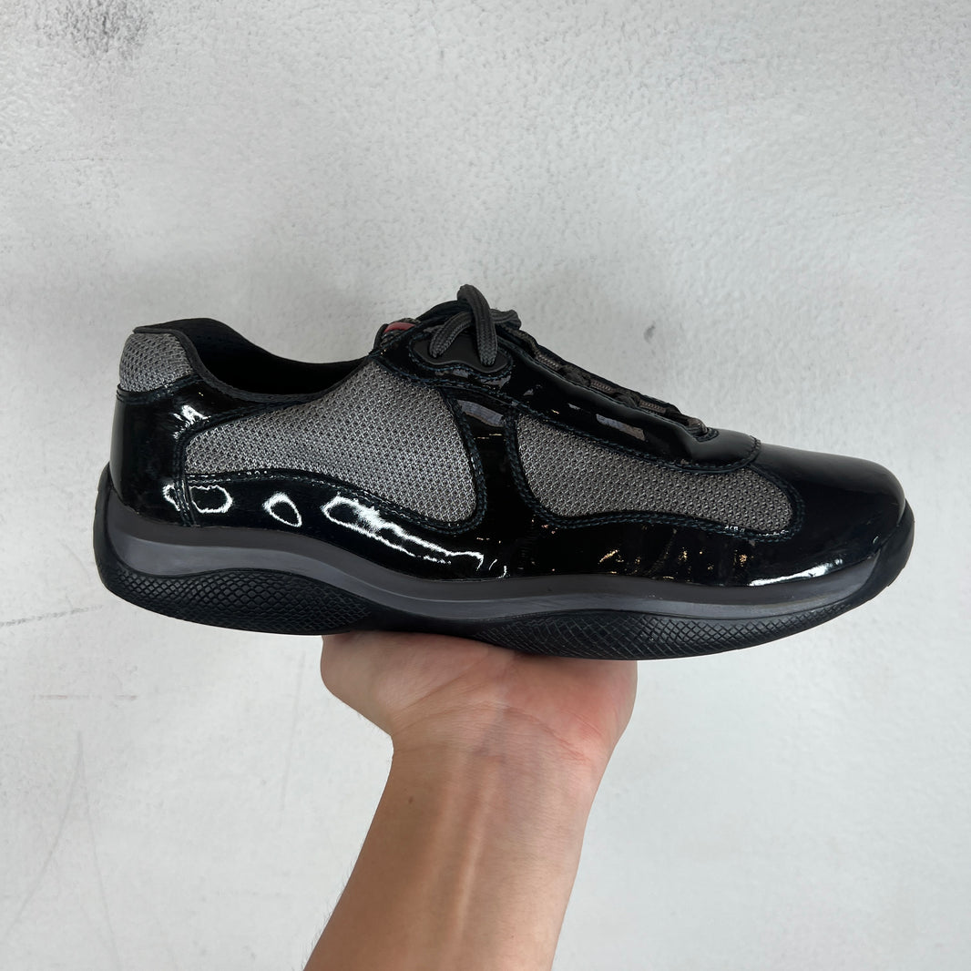 Prada Grey Patent Leather America's Cups