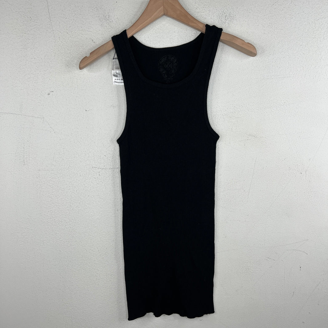 Chrome Hearts Blank Ribbed Tank Top