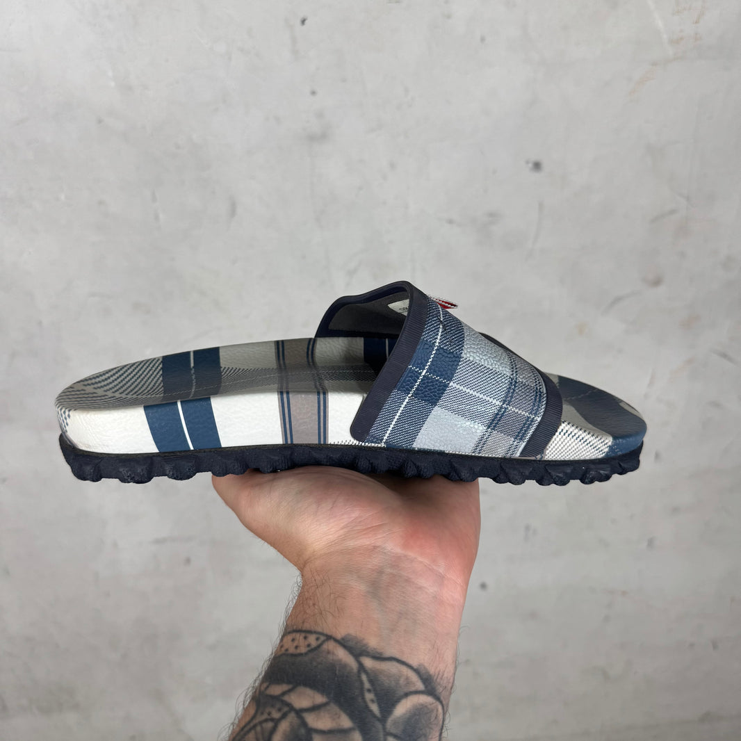 Thom Browne Plaid Slides