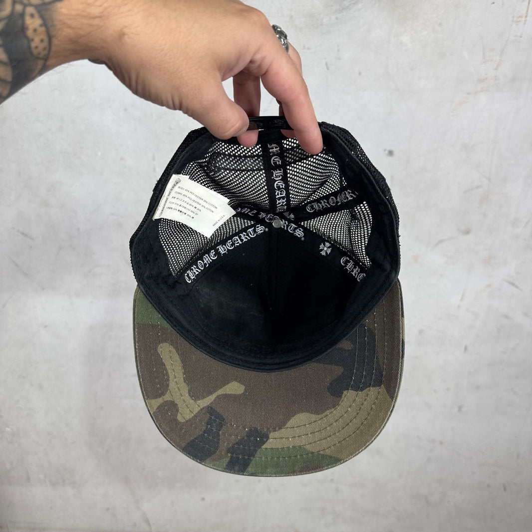 Chrome Hearts King Taco Patch Trucker Camo Hat