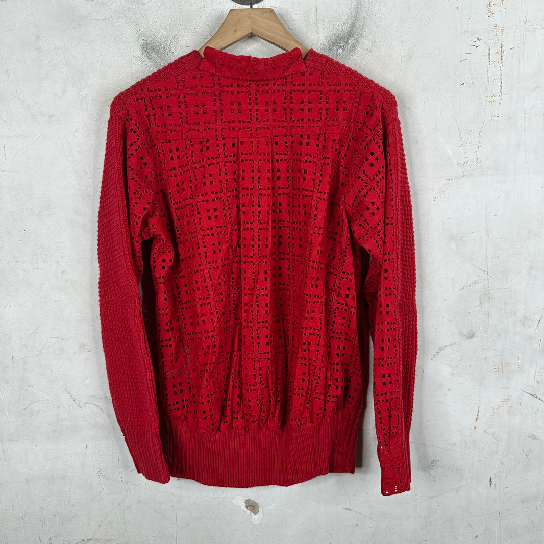 Sacai Paneled Knit Sweater