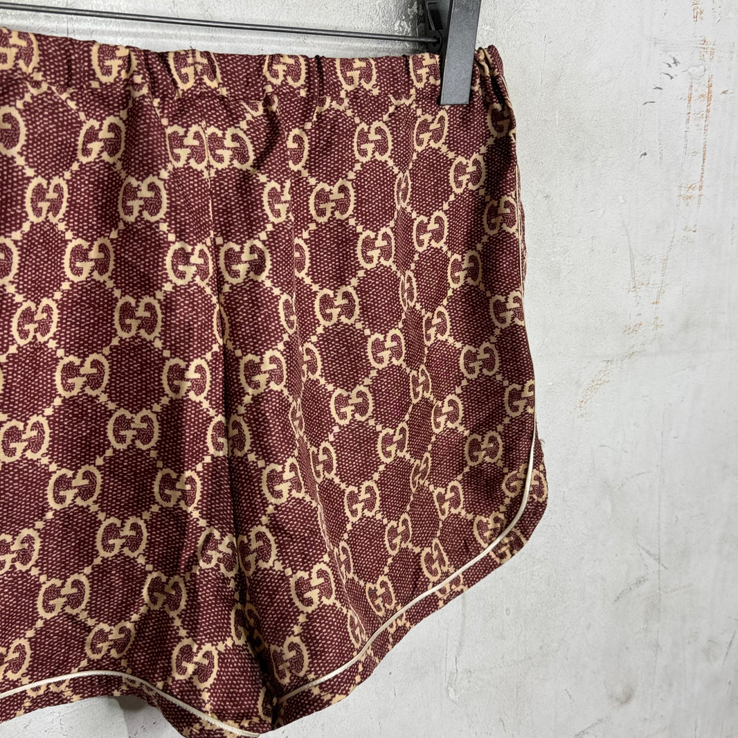 Gucci Monogram Silk Boxer Shorts