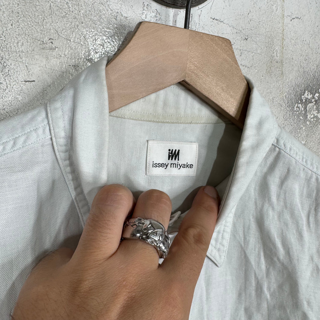 Issey Miyake Logo S/S Buttoned Shirt