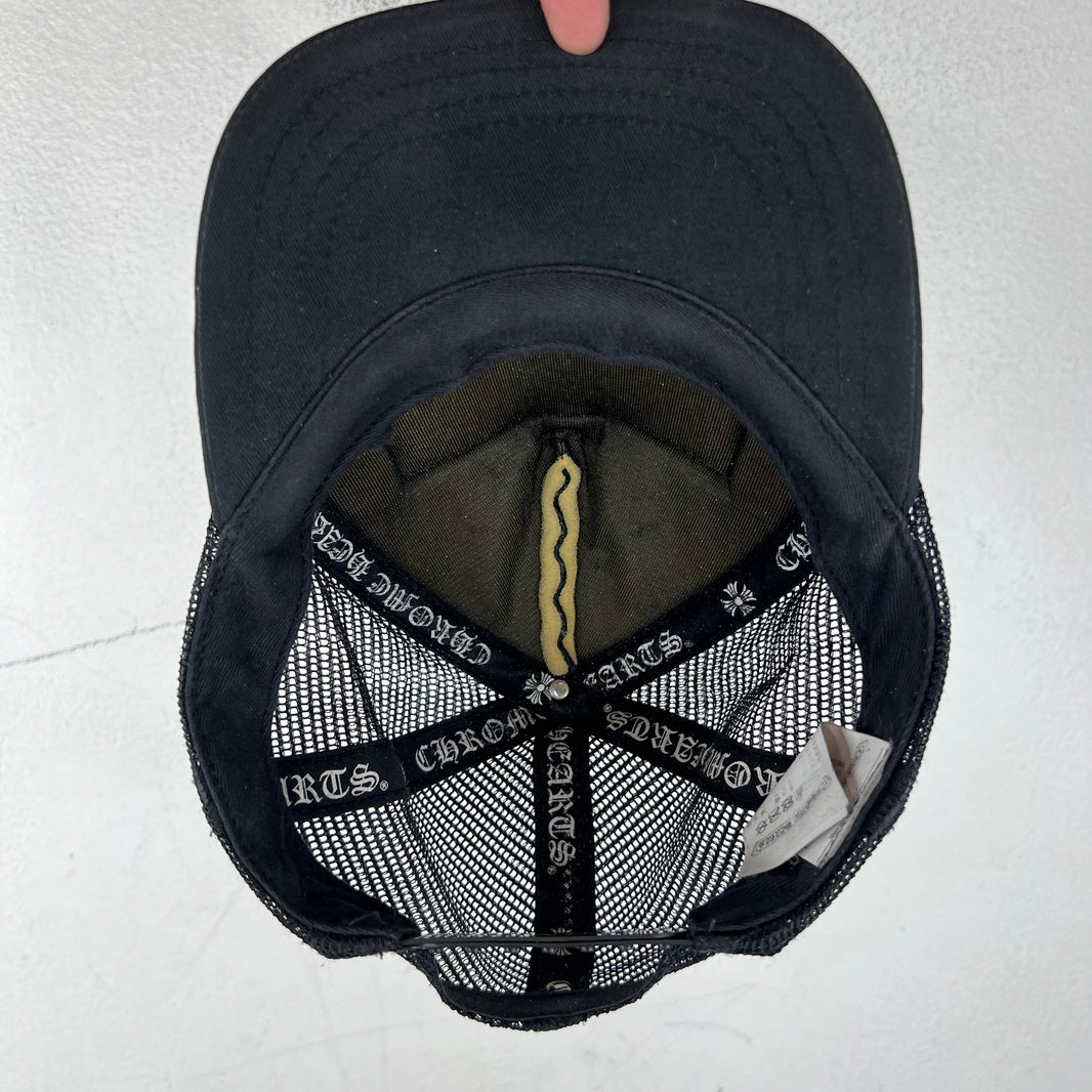 Chrome Hearts Black CH Trucker Hat