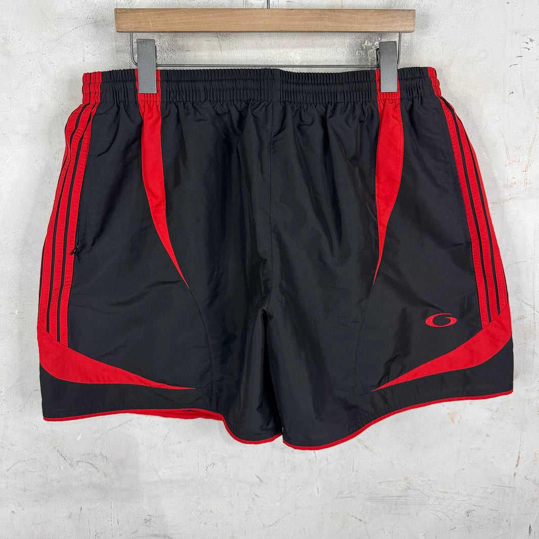 Balenciaga Black/Red Running Shorts