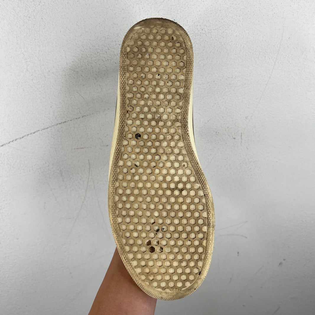Celine Olive Leather Slip On Sneakers