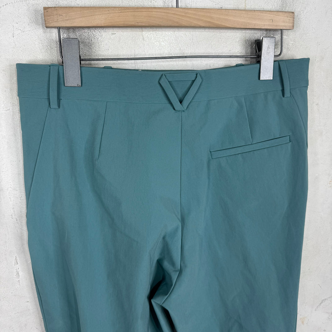 Bottega Veneta Teal Nylon Tied Bondage Pants