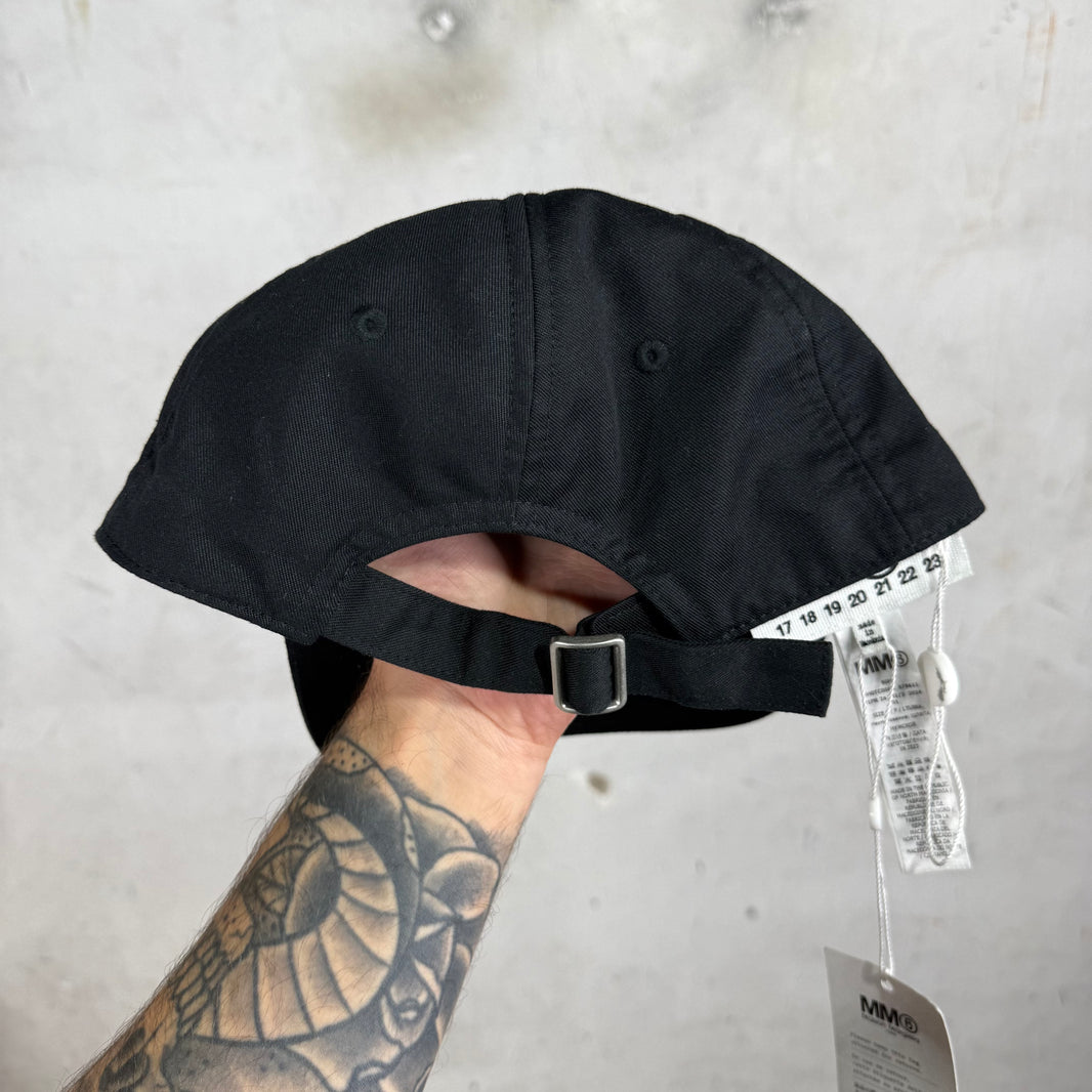 MM6 Black Numbers Logo Hat