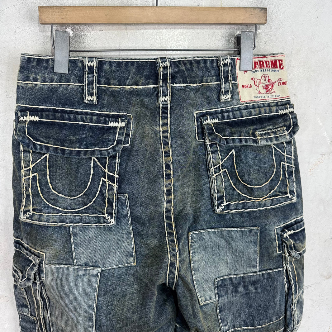 Supreme x True Religion Patchwork Cargo Jeans