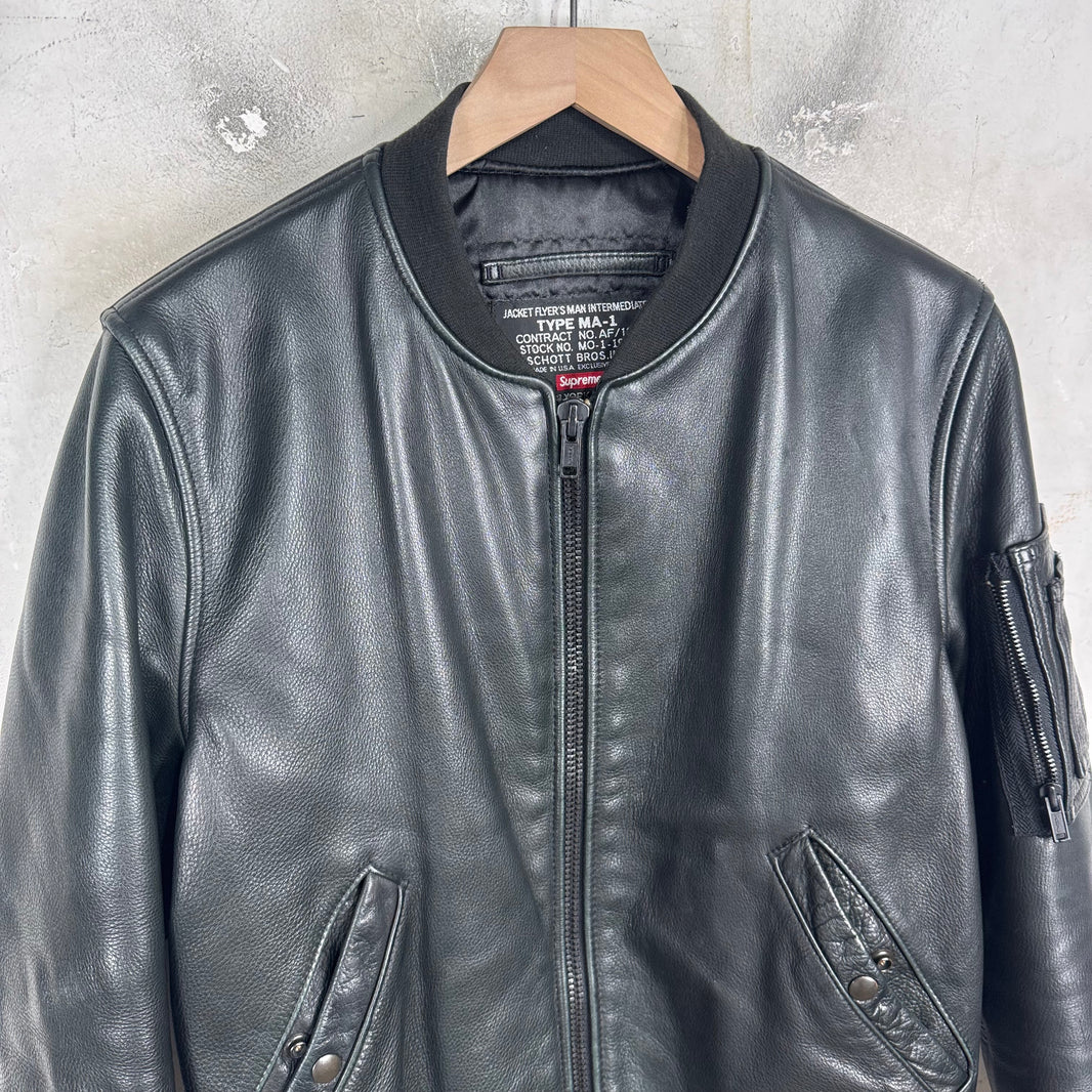 Supreme 2010's MA-1 Leather Bomber Jacket