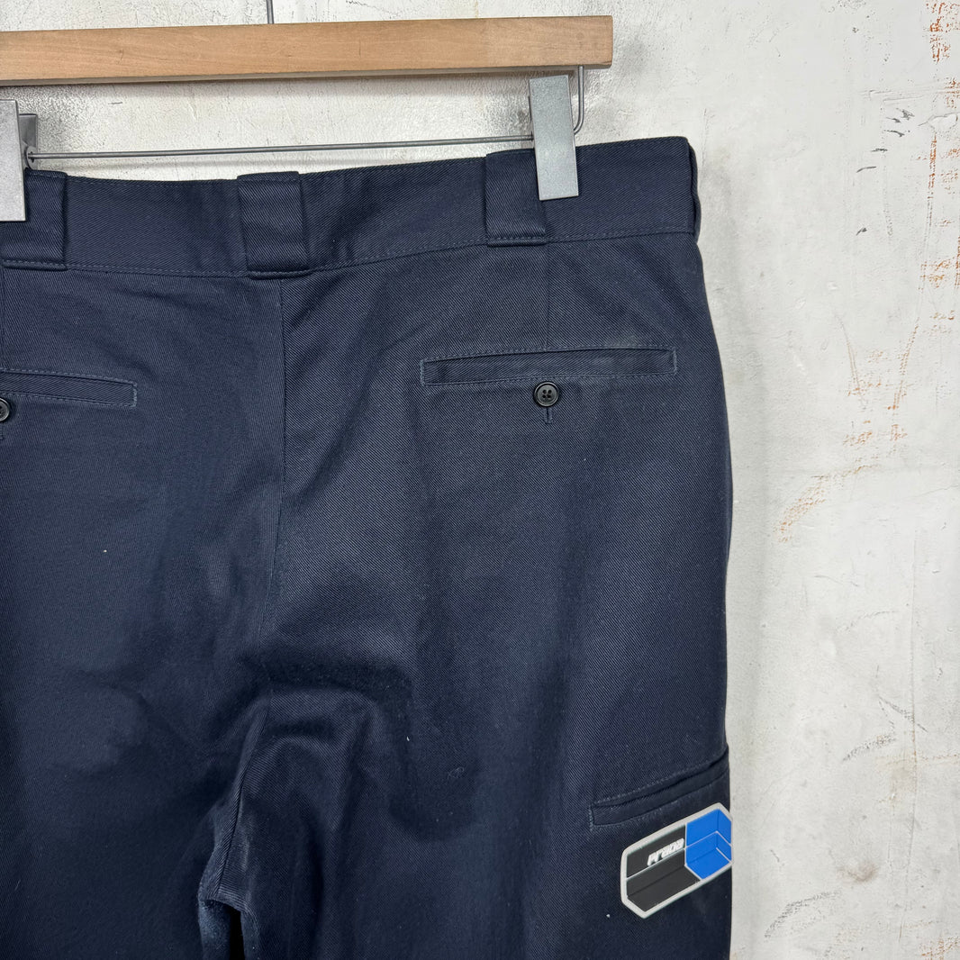 Prada Rubber Badge Canvas Pants