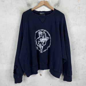 ERD Distressed Chaine Raglan Crewneck
