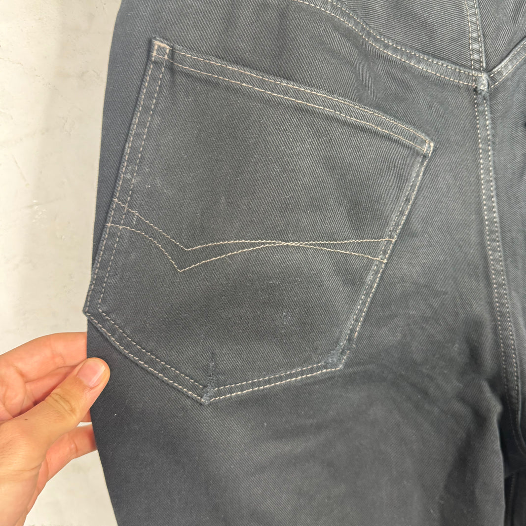 Balenciaga Distressed Black Baggy Jeans