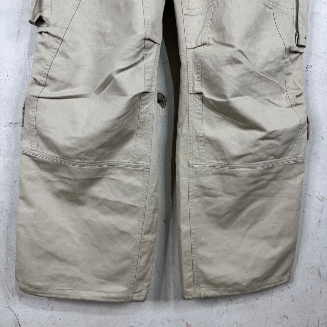 Balenciaga Multi-pocket Tan Cargo Pants