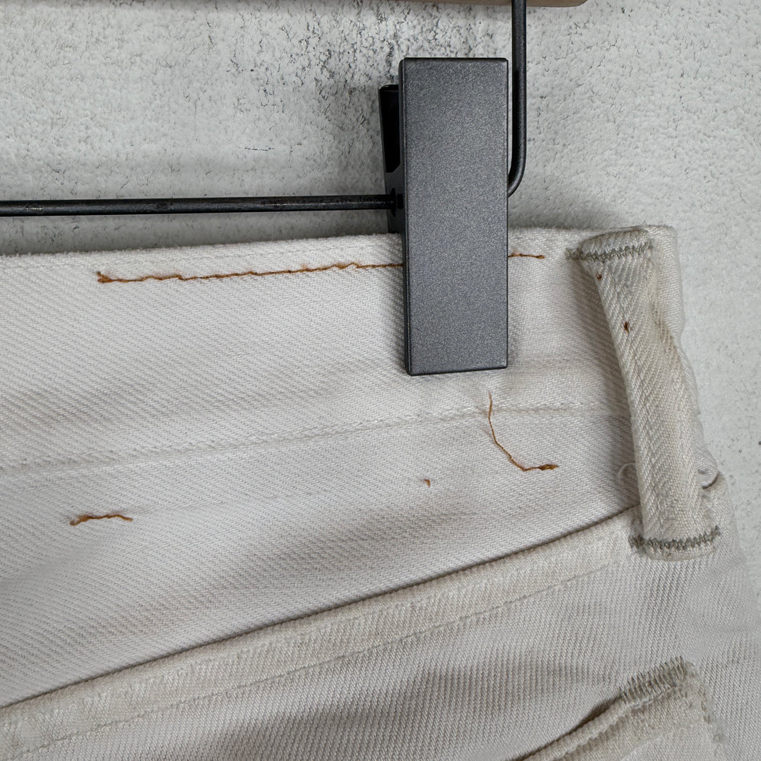 RRL White Slim Jeans