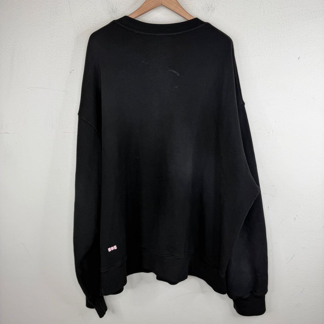 Nahmias Black Apple Beaded Crewneck