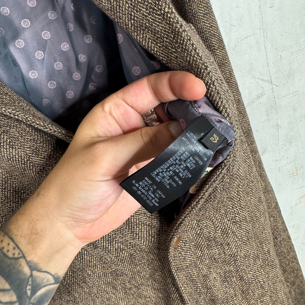 Kapital Tweed Piano Farm Trench Coat