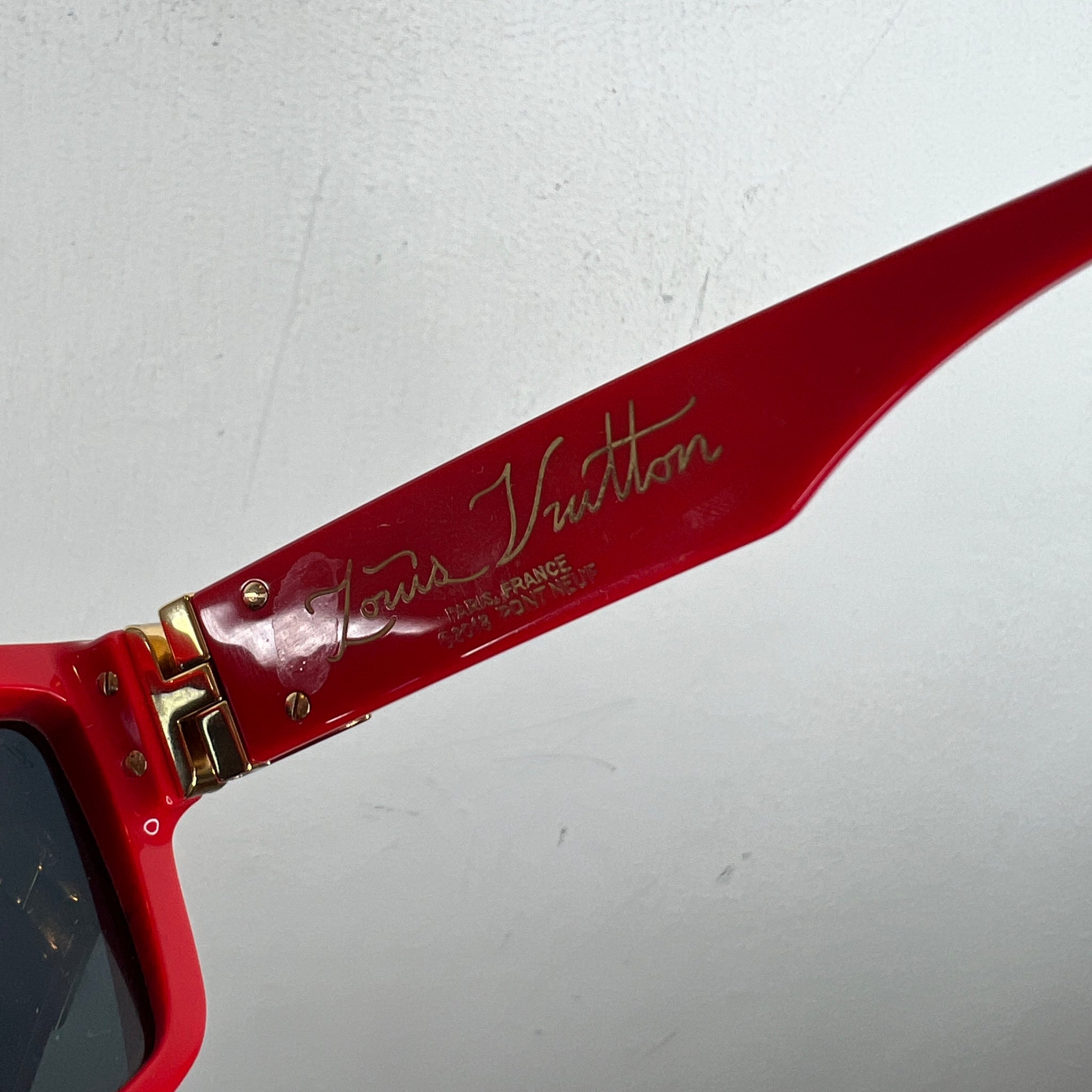 Louis Vuitton Red Millionaire Sunglasses