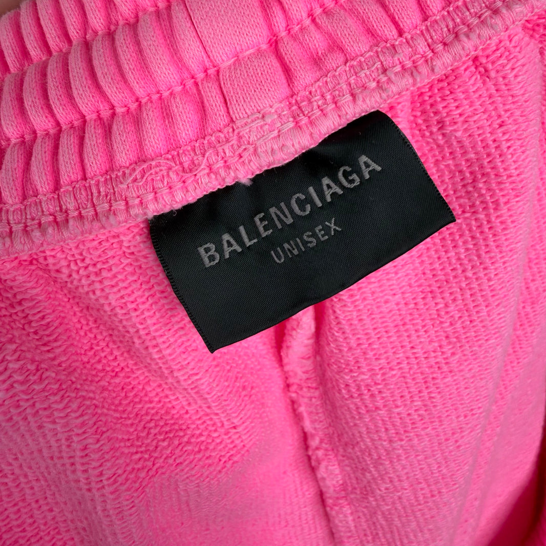 Balenciaga Pink Logo Shorts