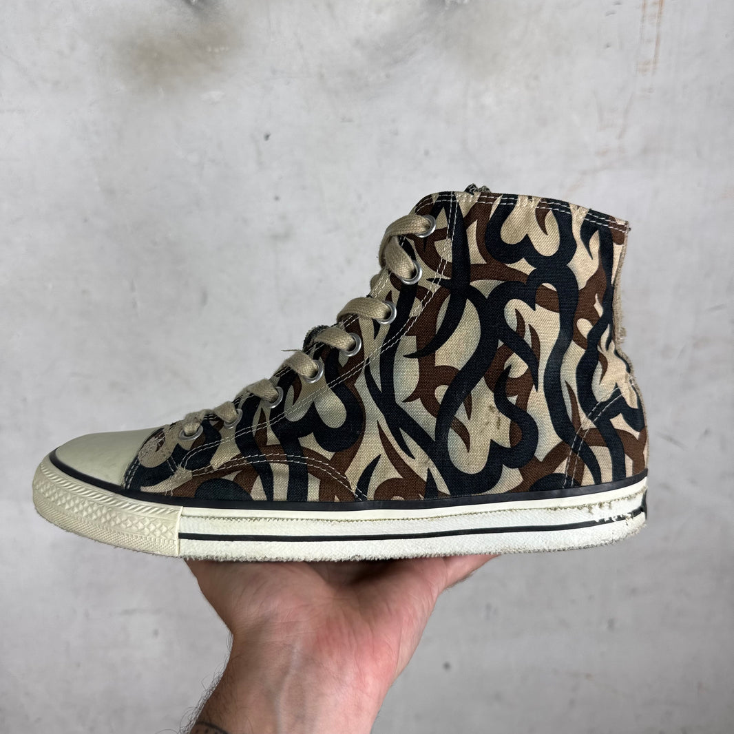 Number Nine Tribal Heart Lace Up Sneakers