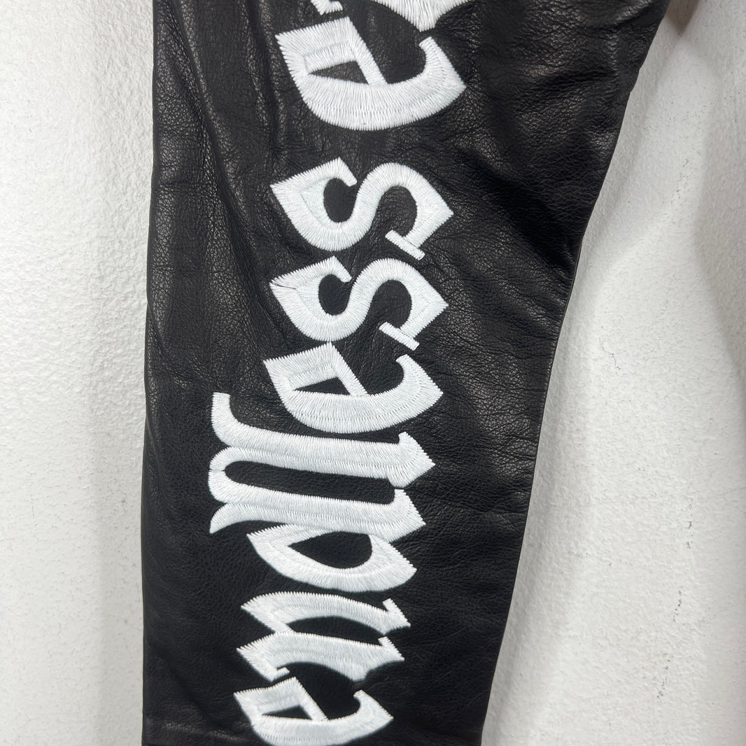 Endless Denim Black/White Leather Pants