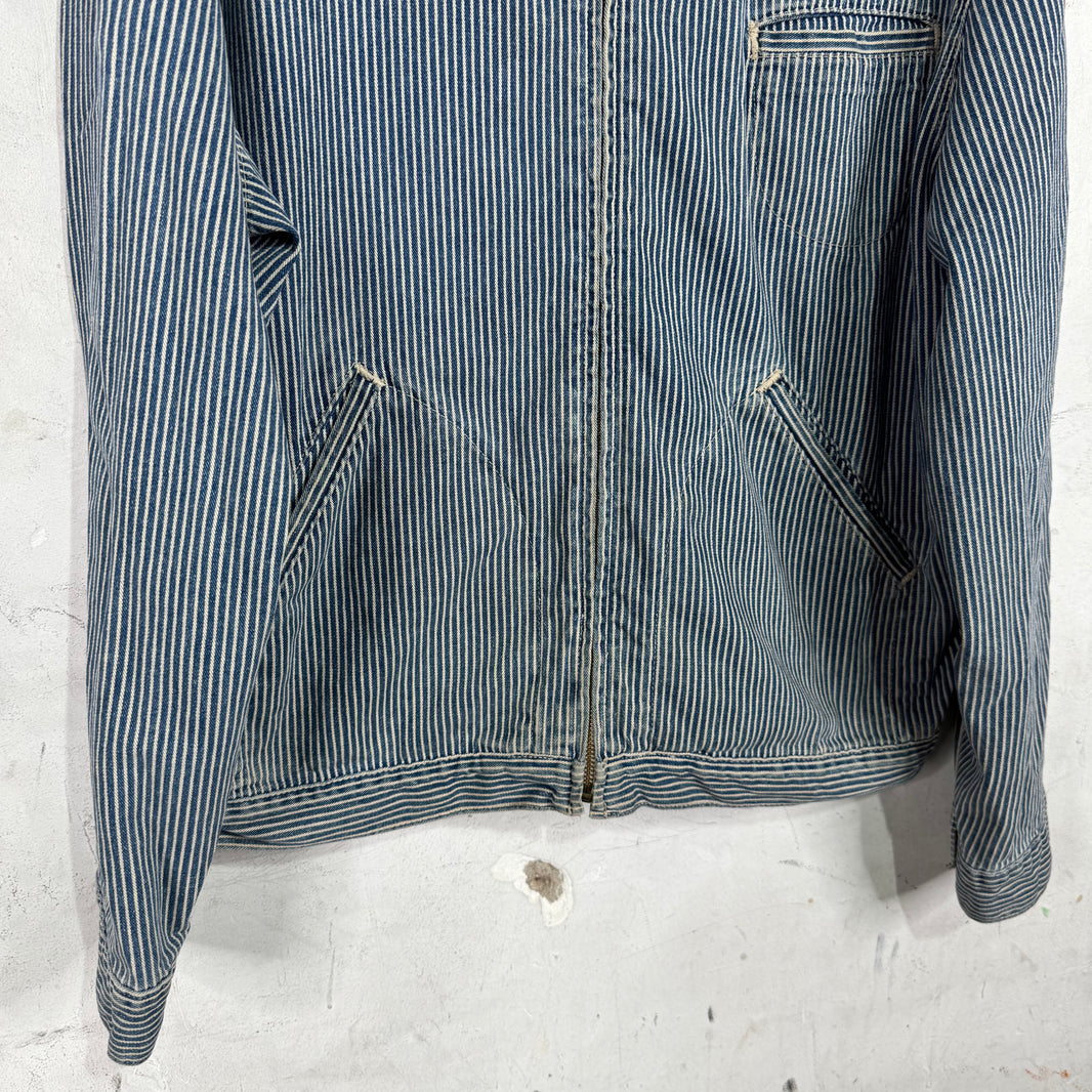 RRL Pinstriped Denim Work Jacket