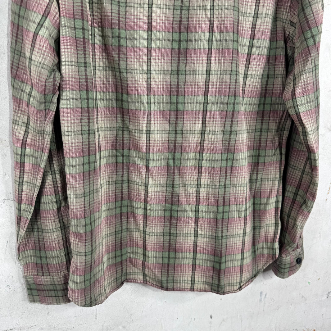 RRL Pink/Green Plaid Flannel